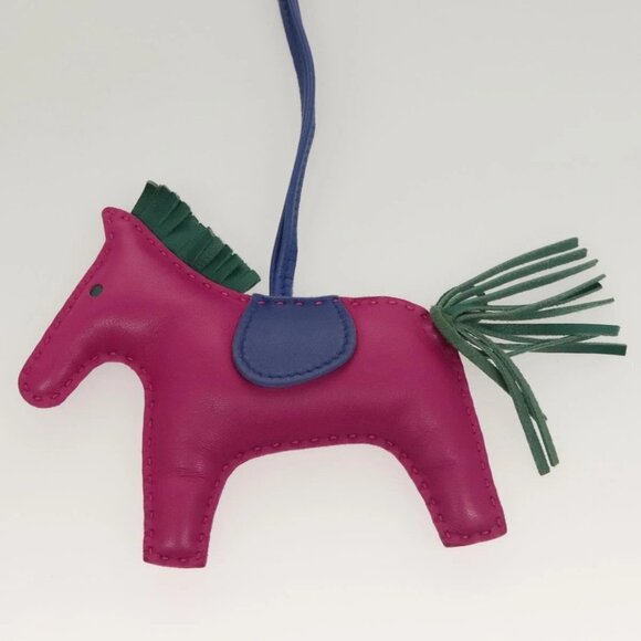 HERMES Rodeo Charm PM Leather Purple Auth - Picture 2 of 9